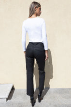 Load image into Gallery viewer, Rome Mock Leather Trousers -Black