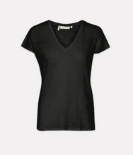 Load image into Gallery viewer, Faylinn V Neck -Black T Shirt