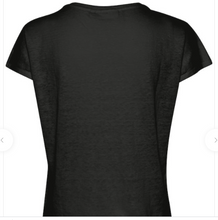 Load image into Gallery viewer, Faylinn V Neck -Black T Shirt