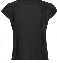 Load image into Gallery viewer, Faylinn O Neck -Black T Shirt
