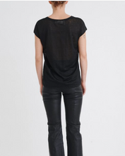 Load image into Gallery viewer, Faylinn O Neck -Black T Shirt