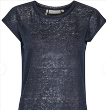 Load image into Gallery viewer, Faylinn O Neck- Navy Blue T Shirt