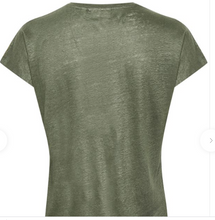 Load image into Gallery viewer, Faylinn V Neck - Green T Shirt