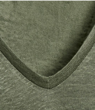 Load image into Gallery viewer, Faylinn V Neck - Green T Shirt