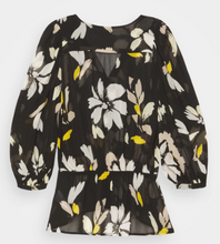 Load image into Gallery viewer, Florizza W Blouse -Black Painted Bloom