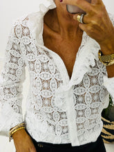 Load image into Gallery viewer, White Lace Shirt
