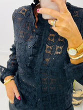 Load image into Gallery viewer, Black Lace Shirt
