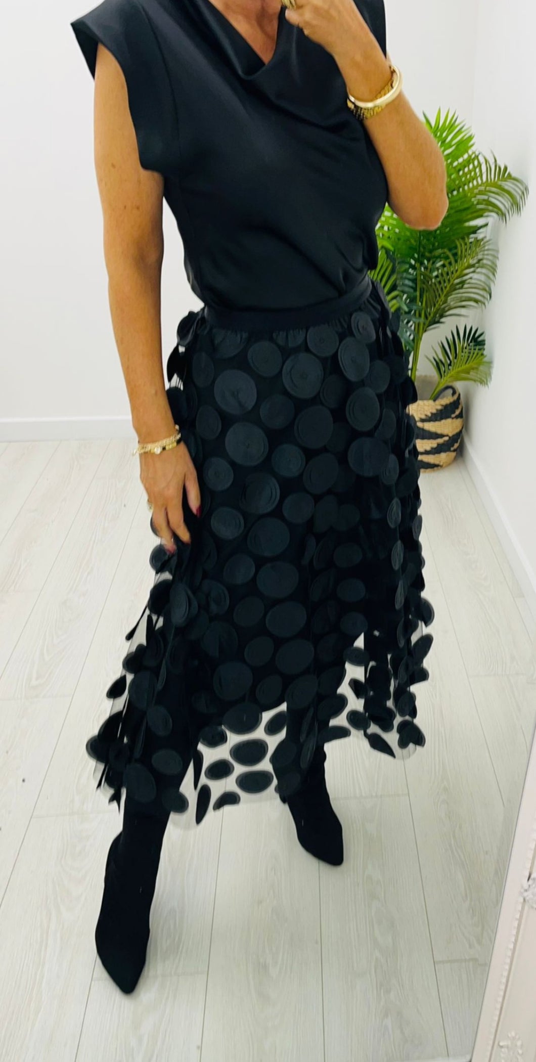 Black Disc Skirt