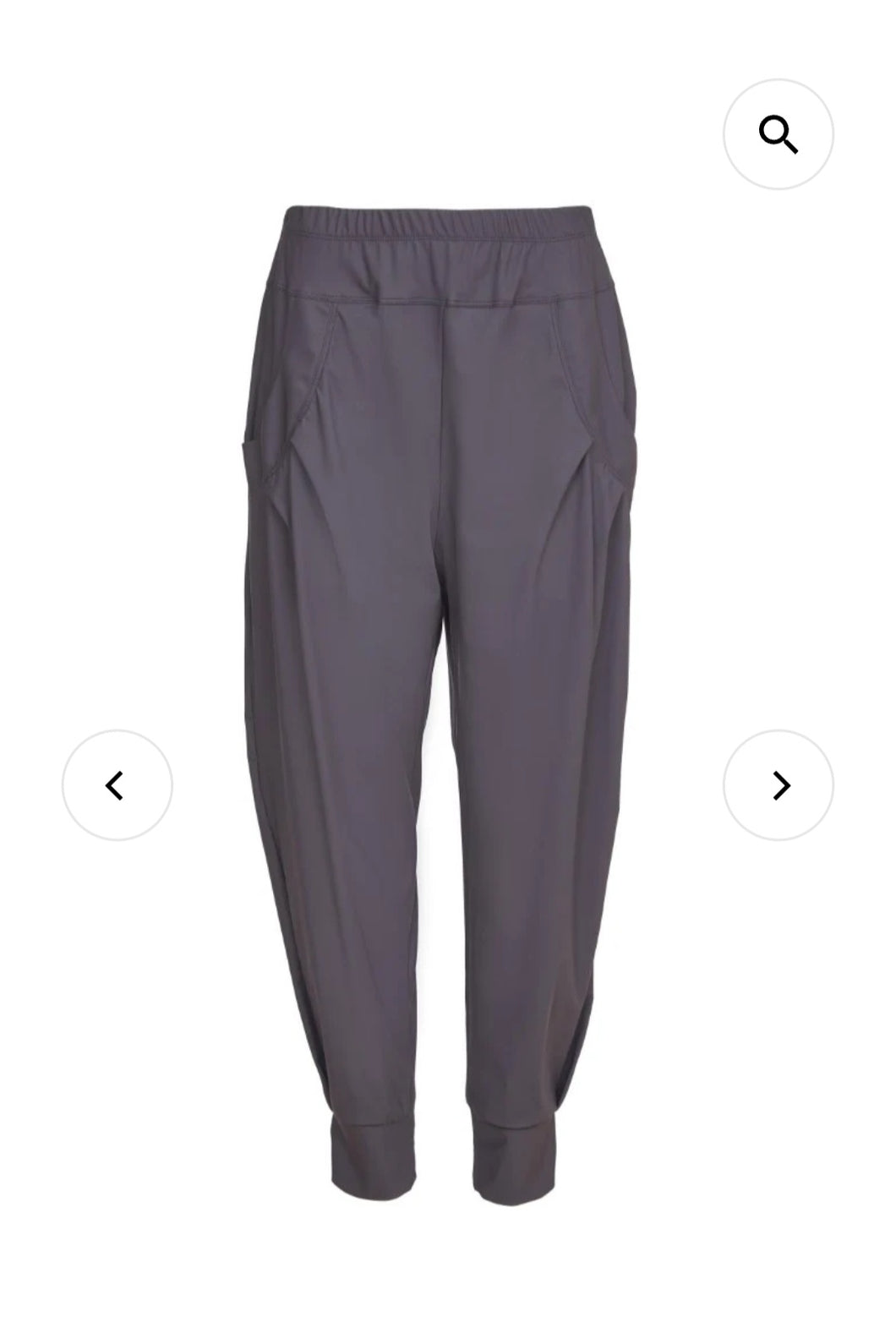 Naya Cuff / Tuck Trousers- Anthracite Grey