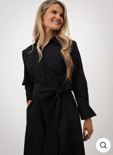 Load image into Gallery viewer, Black Shirt Dress - Victoria Kate &amp; Pippa

