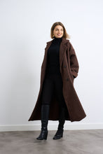 Load image into Gallery viewer, Brown Bouclé Coat
