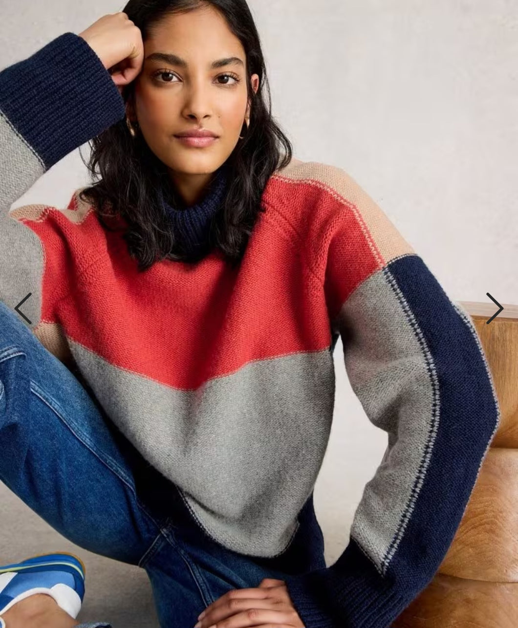 Mary Colourblock Rollneck