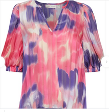 Load image into Gallery viewer, Jordan W Blouse -Pink Watercolour

