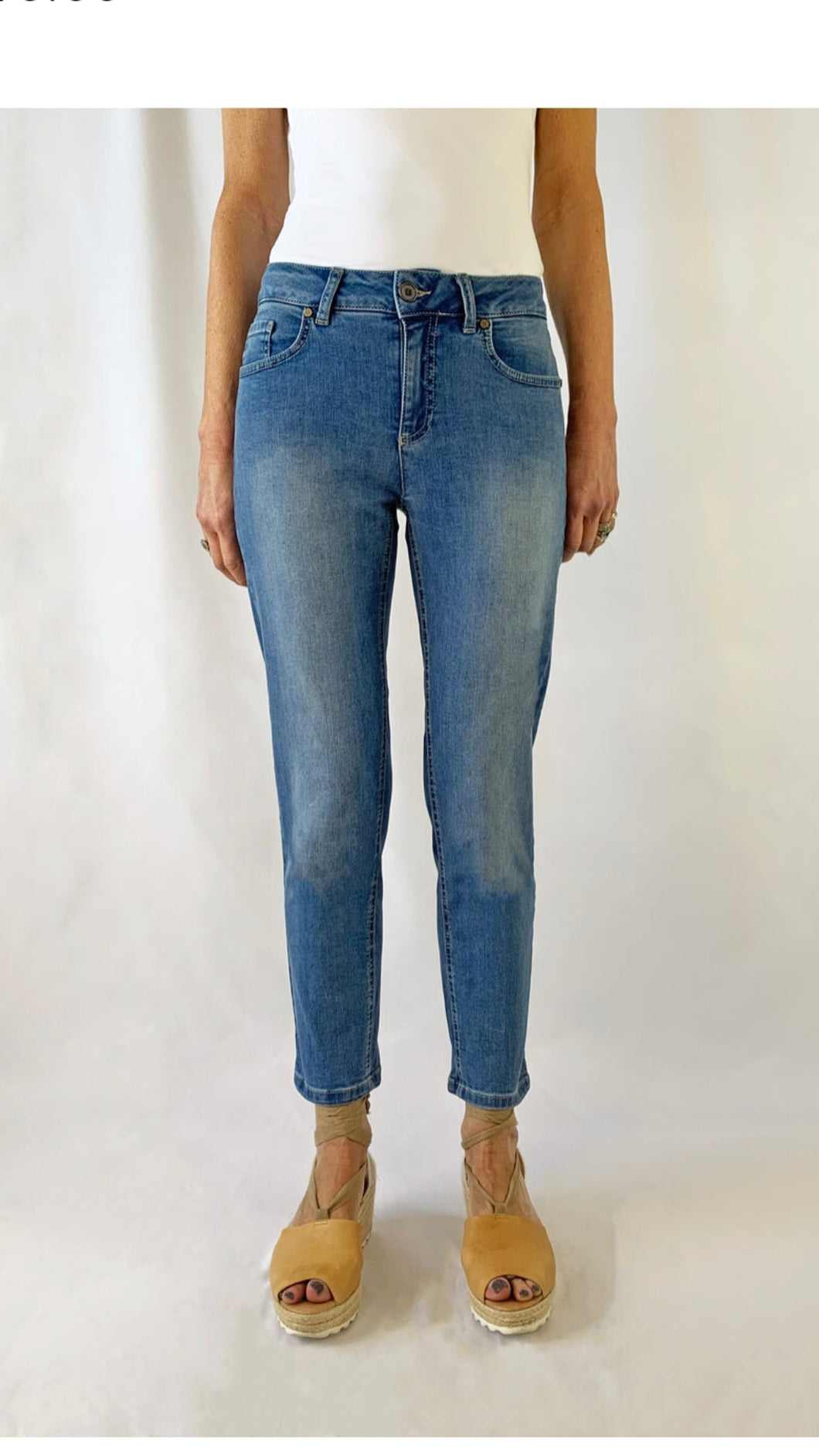 Juliet 7/8 Jeans - Mid Wash