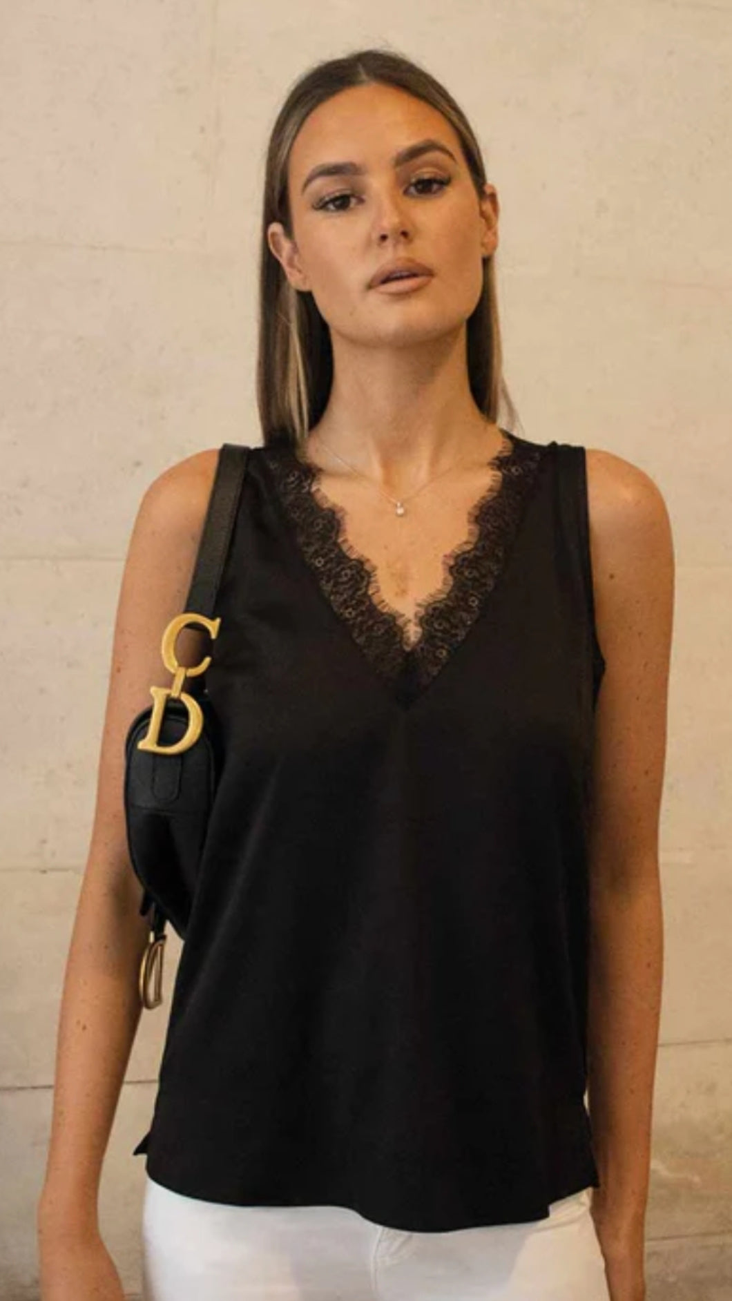 Kai Lace Cami - Black