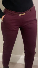 Load image into Gallery viewer, Straight Leg Pant - Burgandy
