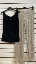 Load image into Gallery viewer, Beige Sequin Trousers
