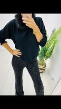 Load image into Gallery viewer, Black Sequin Trousers
