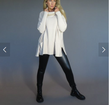 Load image into Gallery viewer, Cowl Neck Poncho with Sleeve
