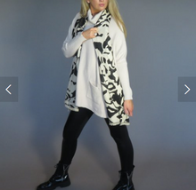 Load image into Gallery viewer, Cowl Neck Poncho with Sleeve

