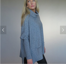 Load image into Gallery viewer, Cowl Neck Poncho with Sleeve
